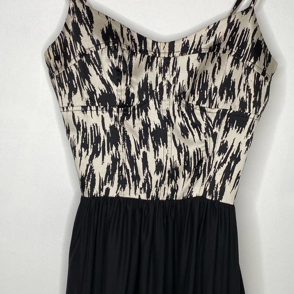Bec & Em Black & White Silk Party Dress Size XS - Picture 2 of 12